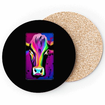 Discover Illustration, Cattle, digital painting Coasters