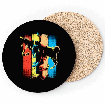 Discover Retro Karate - Kickboxer - Fight Club Martial Arts Coasters
