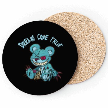 Discover dream's come true Teddys Horror Halloween Coasters