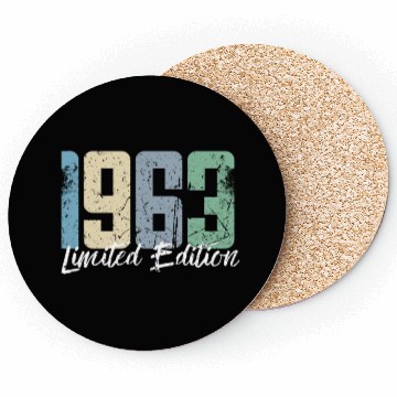 Discover 60 Years Vintage 1963 Retro 60th Birthday Coasters