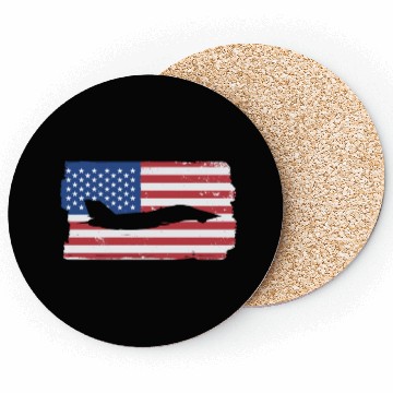 Discover F-14 Tomcat Fighter Jet American Flag F14 Tomcat Coasters