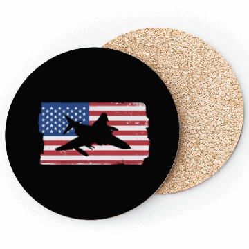 Discover F-4 Phantom Fighter Jet American Flag F4 Phantom Coasters