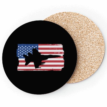 Discover F-18 Hornet Fighter Jet American Flag F18 Hornet Coasters
