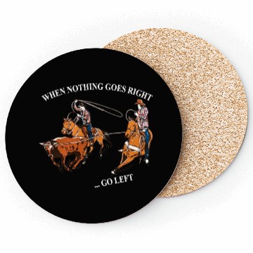 Discover Retro Cowboy Riding When Nothing Goes Right Coasters