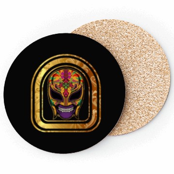 Discover Dia De Los Muertos Coasters, Lucha Libre El Santo