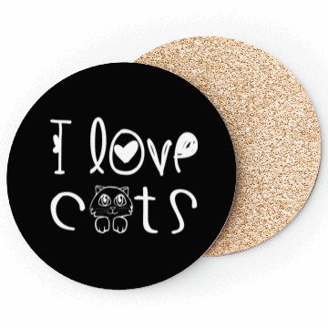 Discover I love cats Coasters