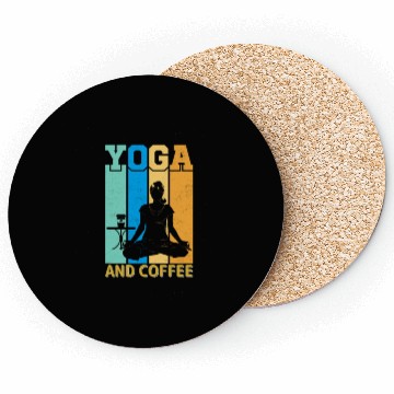 Discover Yoga and coffee Coasters