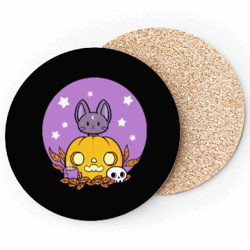 Discover Pumpkin Cats Son Coasters