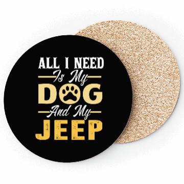 Discover Dog Jeep Lover- For Men- For Women Coasters