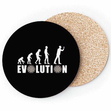 Discover Evolution of Humanity and Dartboards Coasters