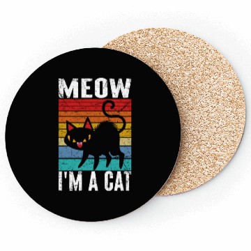 Discover Meow I'm a cat Coasters