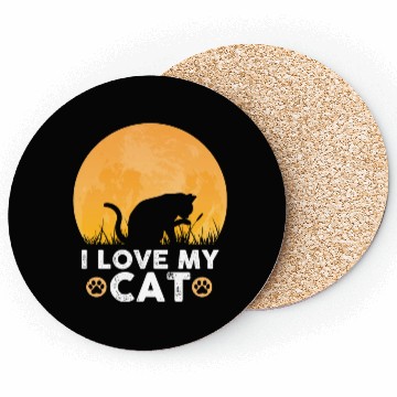 Discover I love my cat Coasters