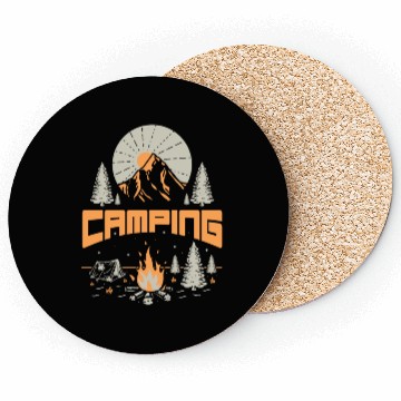Discover Camping Adventures Lifestyle Coasters