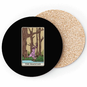 Discover Mythical Creatures Cryptid Tarot Design for Coasters