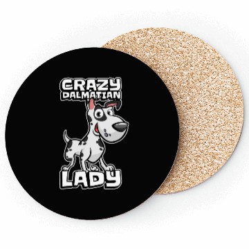 Discover Dalmatian Crazy Dalmatian Lady Coasters