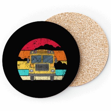 Discover Retro Yellow School Bus for School Bus Driver andj Coasters