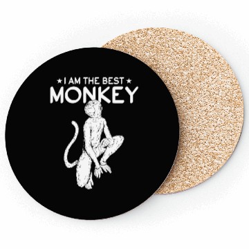 Discover Orangutan Monkey Chimpanzee Monkey - I Am The Best Coasters