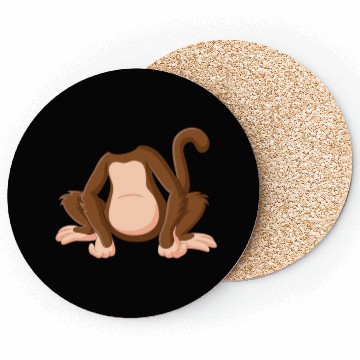 Discover Funny Monkey Chimpanzee - Funny Orangutan Monkey Coasters