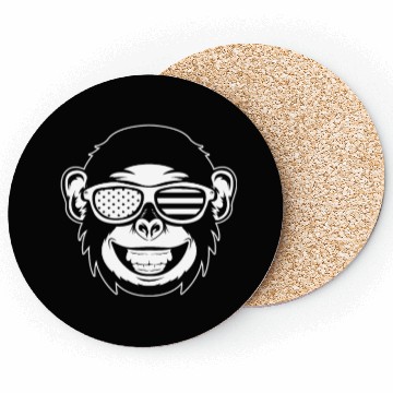 Discover Chimpanzee Orangutan Monkey Head Monkey Coasters