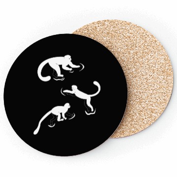 Discover Chimpanzee Orangutan Monkeys - Cute Monkeys Coasters