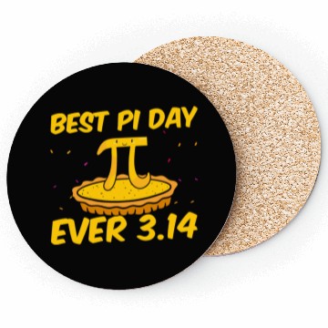 Discover Funny Math Gift Best pi day ever 3.14 Coasters