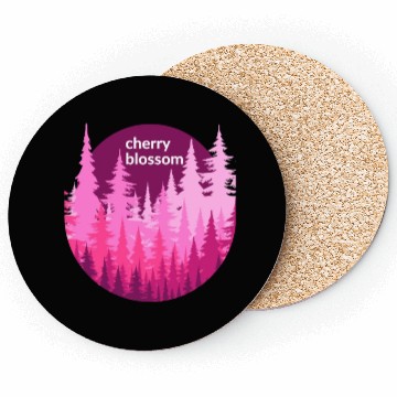 Discover Cherry Blossom Forest Sun Coasters