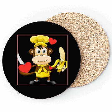 Discover Banana monkey cooks Coasters