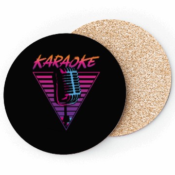 Discover Karaoke Singer Retro 80s 90s Coasters