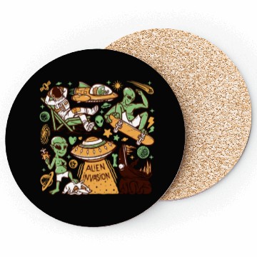 Discover Alien drawings Coasters