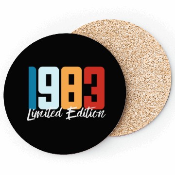 Discover 40 Years Vintage 1983 Retro 40th Birthday Coasters