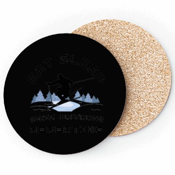 Discover Eat Sleep Snowboarding Repeat Coasters