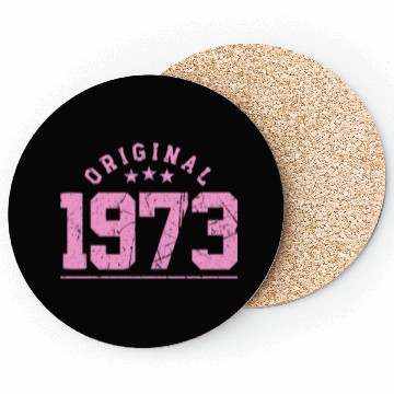Discover 50 Years Vintage 1973 Retro 50th Birthday Coasters
