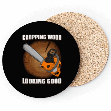 Discover chainsaw Lumberjack Coasters