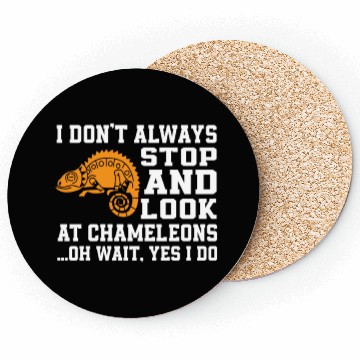 Discover Funny Chameleon Lover Saying Coasters