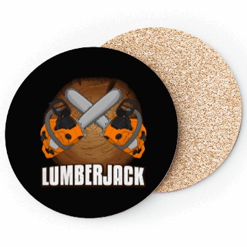 Discover chainsaw Lumberjack Coasters
