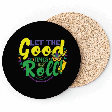 Discover Mask Roll Mardi Festival Parade Beads Mardi Gras Coasters