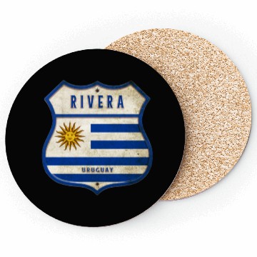 Discover Rivera Uruguay Vintage Design Coasters
