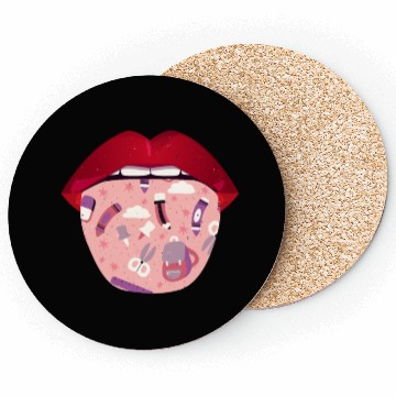 Discover Daycare Teacher Lips Coasters