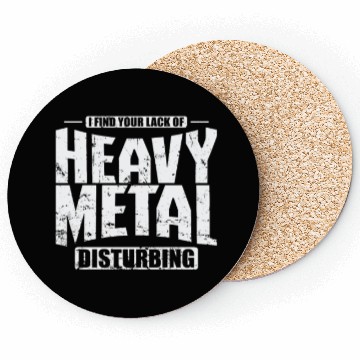 Discover Heavy Metal Disburbing Music Band Genre Coasters