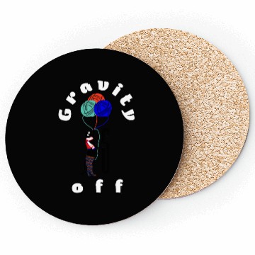 Discover funny cat /gravity is off Coasters