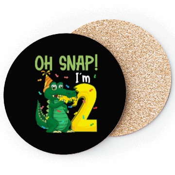 Discover Oh Snap I'm 2 Crocodile 2nd Birthday Alligator Coasters