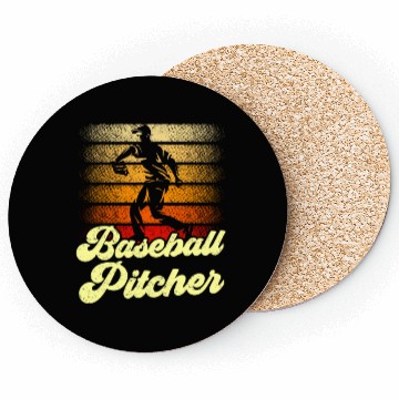 Discover Baseball Pitcher Player Hobby Sayings Coasters