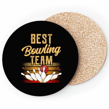 Discover Best Bowling Team Hobby Bowler Crew Coasters