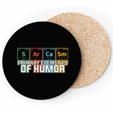 Discover Primary Elements of Humor Science Sarcasm Coasters