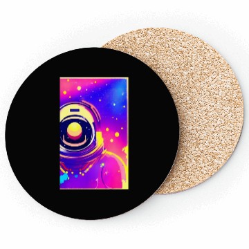 Discover Astronaut neon colors Coasters