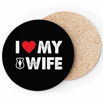 Discover I LOVE MY WIFE Coasters