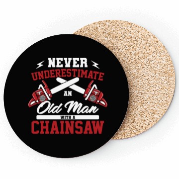 Discover Classic Logger Lumberjack Chainsaw Workers Gifts Coasters