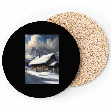 Discover alps winter landscape hut in the snow Coasters