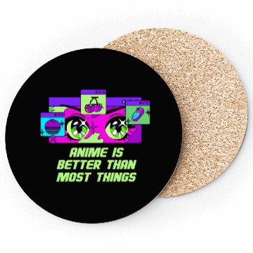Discover Anime Better Than Most Things Japanese Anime Lover Coasters