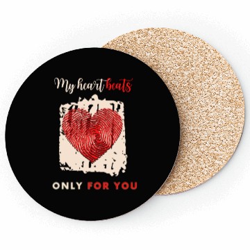 Discover My heart beats only for you Coasters